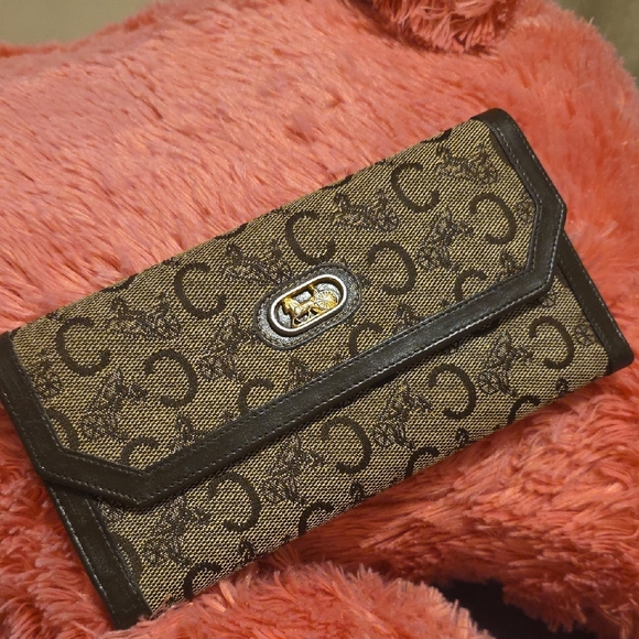 Celine Brown Monogram Wallet - Picture 1 of 8